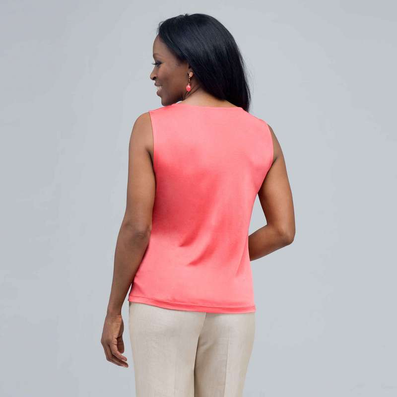 Sleeveless Pleated Top. image number 1